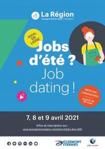 Du 7 au 9 avril 2021, Auvergne-Rhône-Alpes Orientation organise sa première opération « jobs d’été 2021 » 100 % virtuelle.