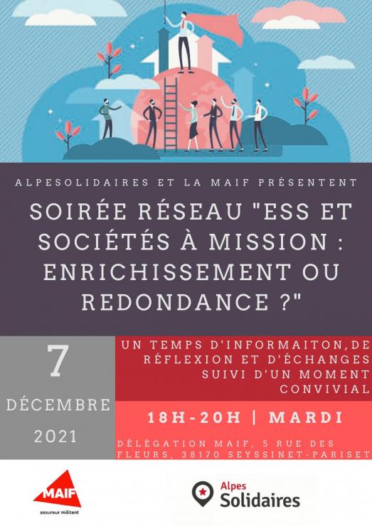 Soirée Réseau "ESS et sociétés à mission, enrichissement ou redondance ?"