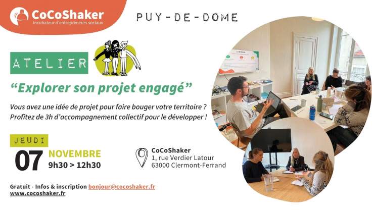 Atelier « Explorer son projet engagé » à Clermont-Ferrand