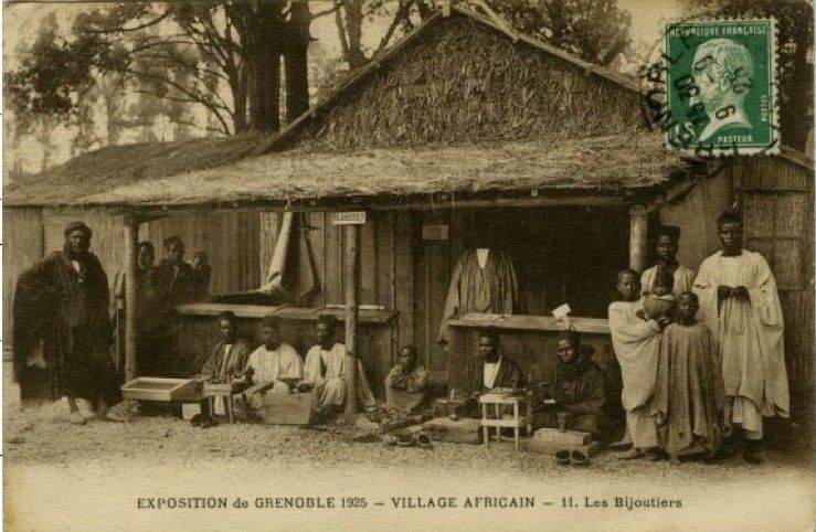 "Village Africain" de l'exposition de Grenoble 1925
