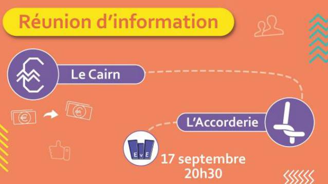 Le Cairn et l'Accorderie de Grenoble vous informent sur les systèmes d'échanges locaux