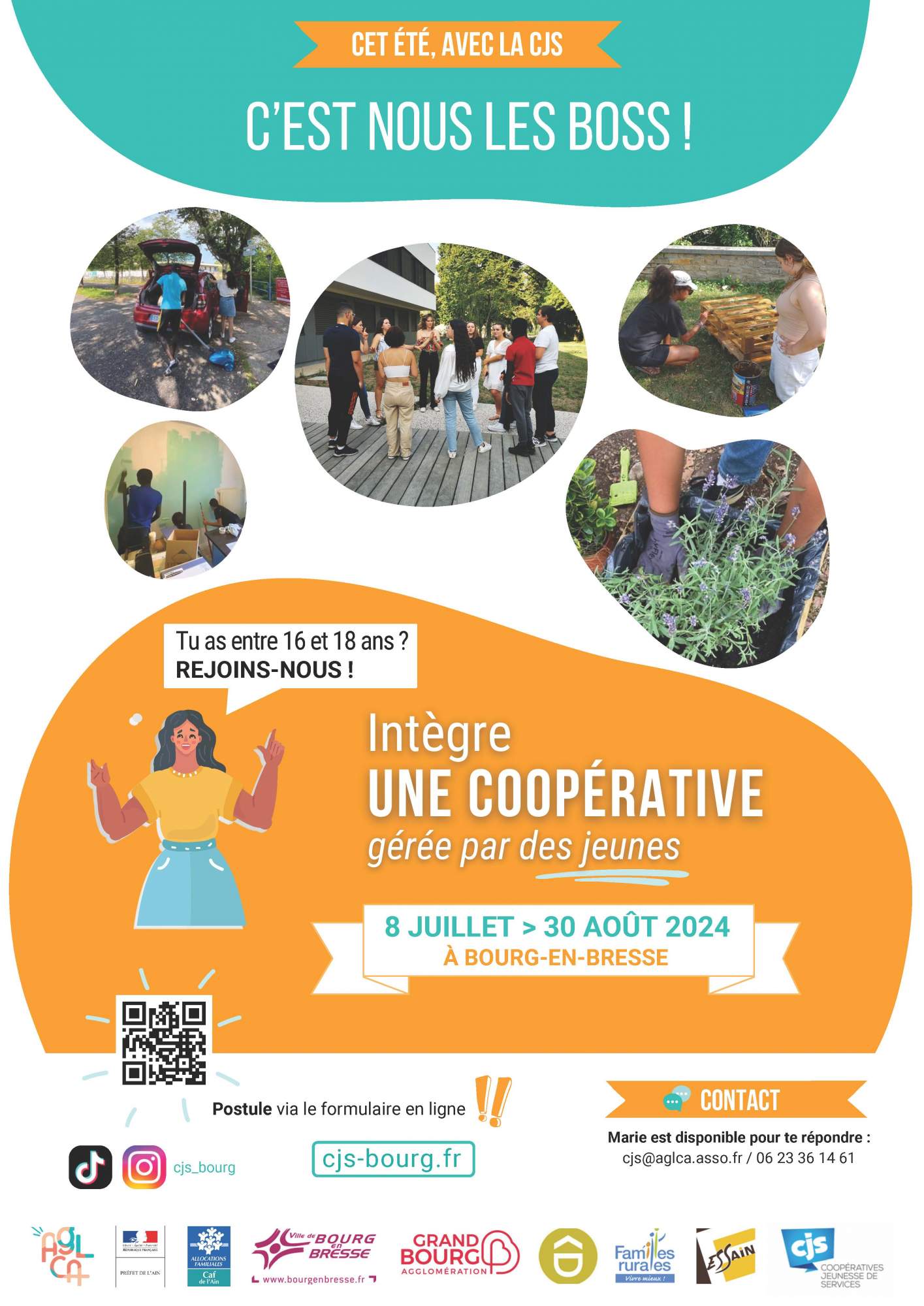 La Coopérative Jeunesse de Services de Bourg-en-Bresse revient cet été !