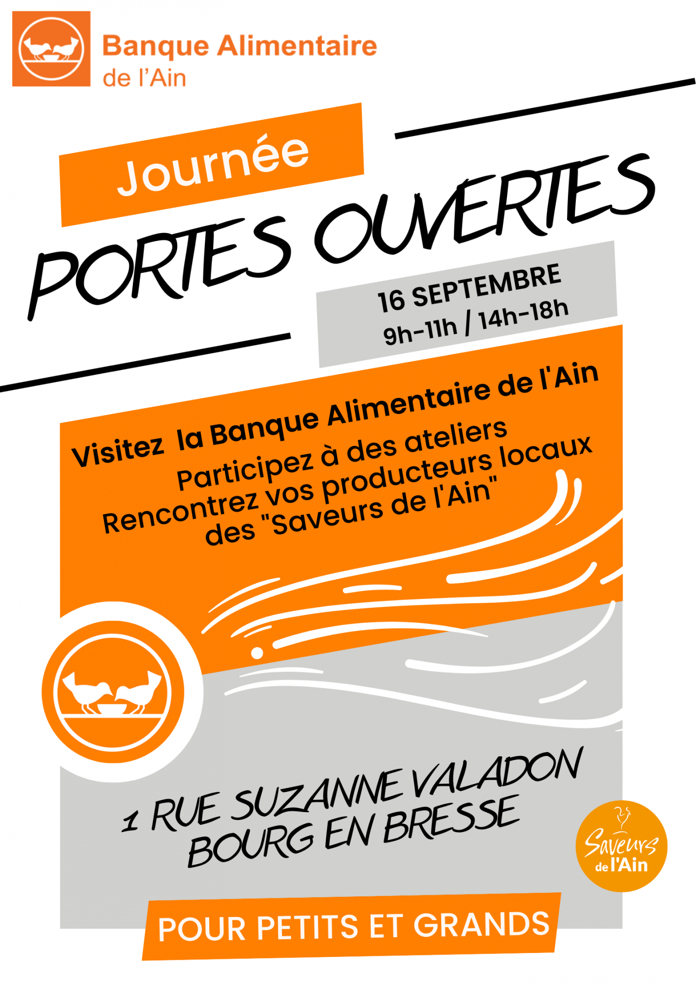 Journée Portes ouvertes Banque Alimentaire de l&rsquo;Ain