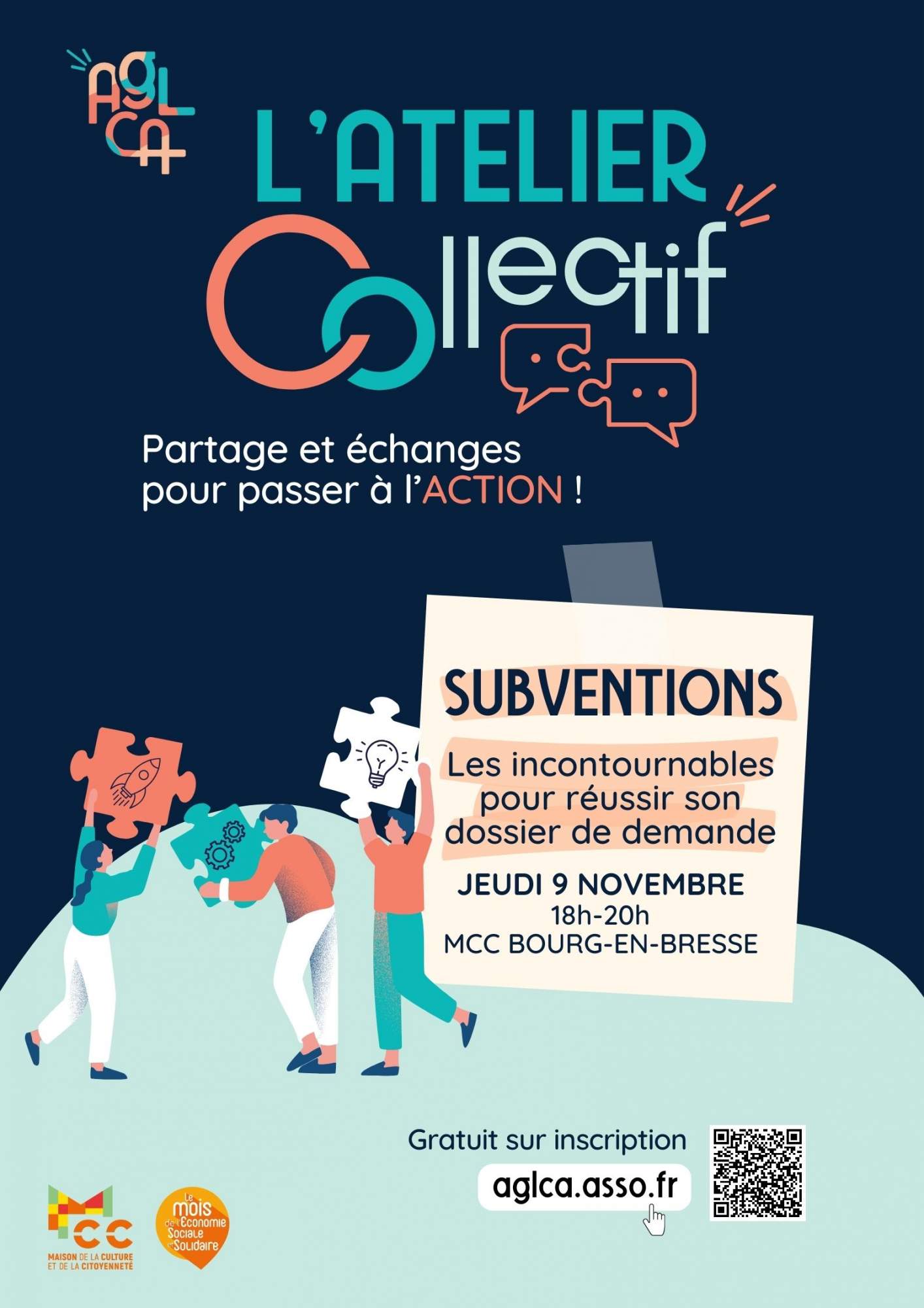 ATELIER COLLECTIF : Subventions – les incontournables pour réussir son dossier de demande