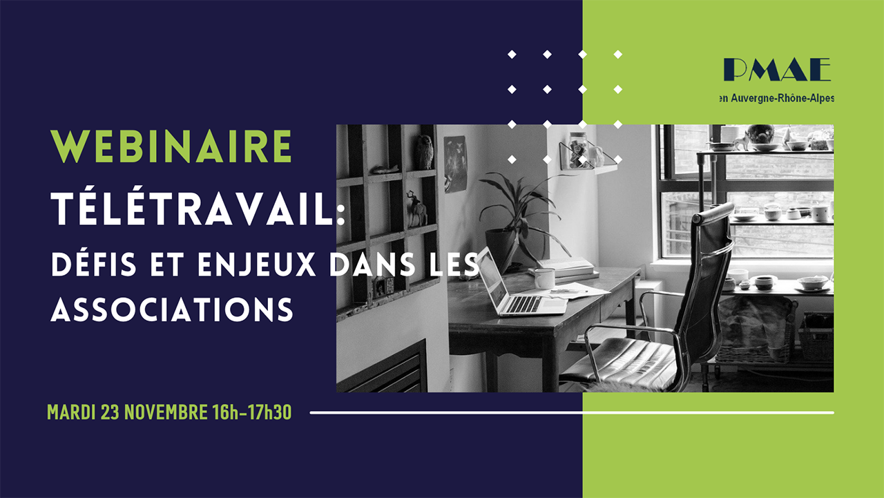 Webinaire : défis et enjeux du télétravail dans le monde associatif